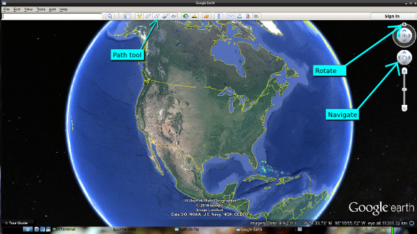 Google Earth Interface